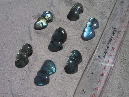 Labradorite Double Heart (Lot of 3)