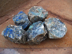 Labradorite Rough Peacock Blue (50-500g/pc) 5LB