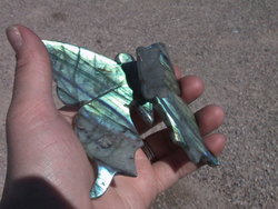 Labradorite Butterfly - Large