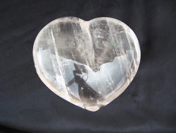 Optical Calcite Heart 7 - 8 inch