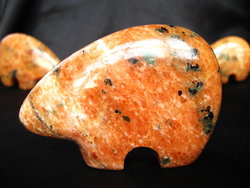 Orange Calcite Bear - 5 Flats (90pcs)