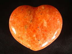Orange Calcite Heart 90g 10pcs