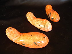Orange Calcite Massage Tool - Handheld Design 10pcs