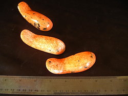 Orange Calcite Massage Tool - Handheld Design 10pcs