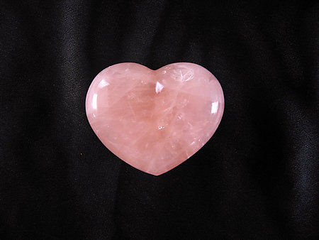 Rose Quartz, Hearts, (150 grams) Regular Quality