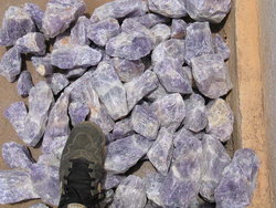 Amethyst Rough - Block 100 LB Lot
