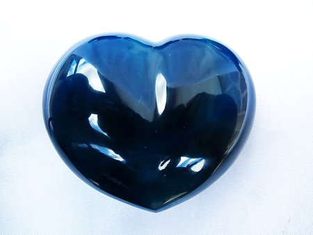 Blue Agate Heart 200g