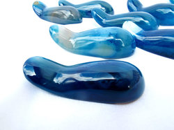 Blue Agate Massage Tools - Handheld Design - 2pcs