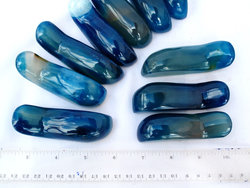 Blue Agate Massage Tools - Handheld Design - 2pcs