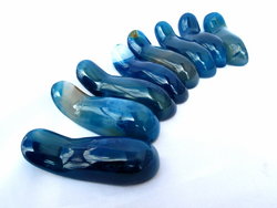 Blue Agate Massage Tools - Handheld Design - 2pcs