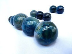 Blue Agate Spheres 55mm