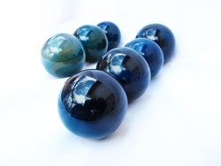Blue Agate Spheres 55mm