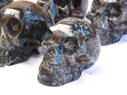 Indigo Gabbro Skull - 5pcs
