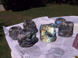 Labradorite Candle Holder
