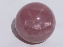 Lavender Star Rose Quartz Sphere (40mm)
