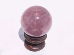 Lavender Star Rose Quartz Sphere (55mm)