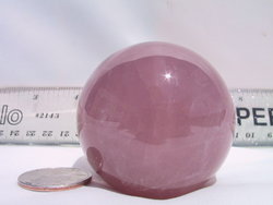 Lavender Star Rose Quartz Sphere (55mm)