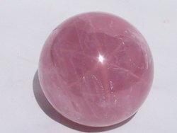 Lavender Star Rose Quartz Sphere (55mm)