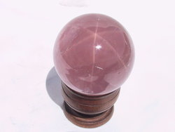 Lavender Star Rose Quartz Sphere (60mm)