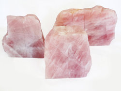 Rose Quartz, Bookends (2-3Kg) - 25 pairs