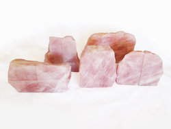 Rose Quartz, Bookends (2-3Kg) - 25 pairs