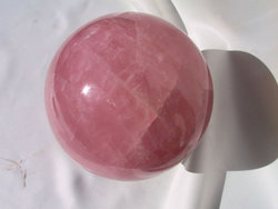 Rose Quartz Sphere Gallery Piece