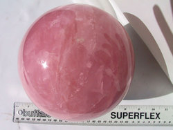 Rose Quartz Sphere Gallery Piece