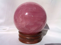 Rose Quartz Sphere Gallery Piece