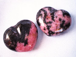 Rhodonite Heart, (20 grams)