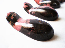 Rhodonite Massage Tool - Handheld Design - 10pcs