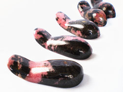 Rhodonite Massage Tool - Handheld Design - 10pcs