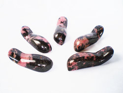 Rhodonite Massage Tool - Handheld Design - 10pcs