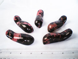 Rhodonite Massage Tool - Handheld Design - 10pcs