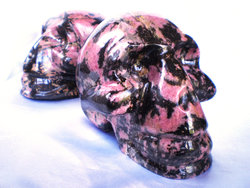 Rhodonite Skull - 2pcs