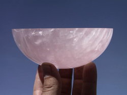 Rose Quartz Round Bowl 5 inch