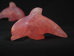 Rose Quartz Small Dolphin