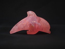 Rose Quartz Small Dolphin