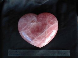 Rose Quartz Heart 7-8 inch - 25pcs