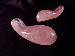 Rose Quartz Massage Tool - Handheld Design - 2 Flats (36pcs)