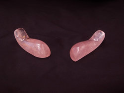 Rose Quartz Massage Tool - Handheld Design - 2 Flats (36pcs)