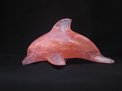 Rose Quartz Medium Dolphin
