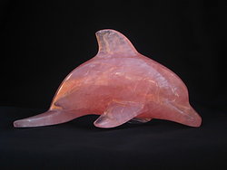 Rose Quartz Medium Dolphin