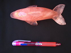 Rose Quartz Medium Dolphin