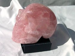 Rose Quartz Skull Large