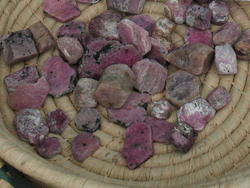 Ruby, Flat - Hexagonal, (100g) AA Quality