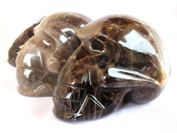 Smoky Quartz Skull - 5pcs