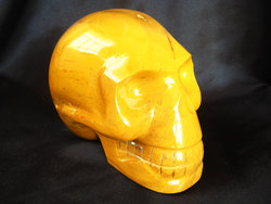 Yellow Jasper Skull