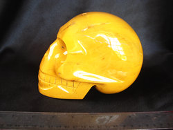 Yellow Jasper Skull