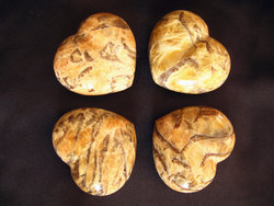 Zebradorite Hearts 90g 10pcs