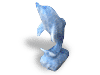 Blue Calcite Curled Tail Dolphin